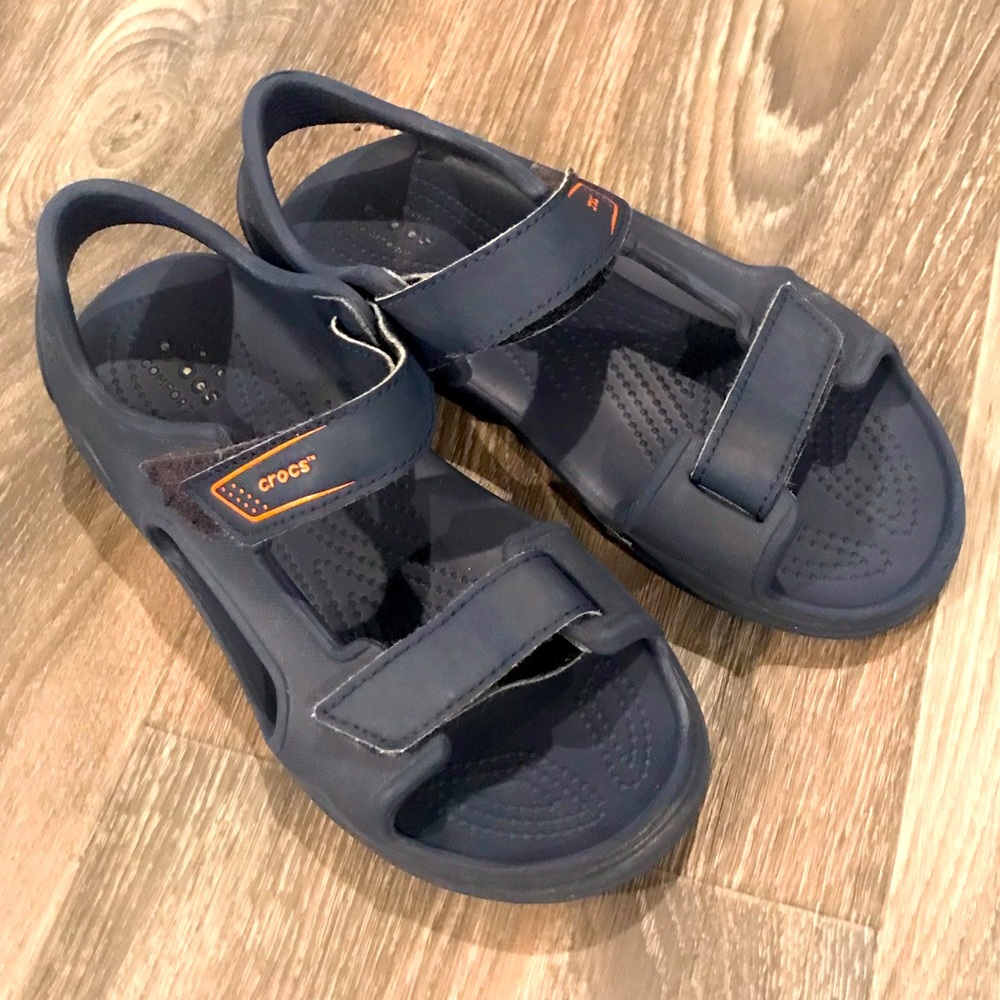 Kids Crocs Sandals with velcro straps size 4